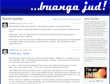 Tablet Screenshot of buangajud.wordpress.com