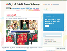 Tablet Screenshot of dijitaltekstil.wordpress.com