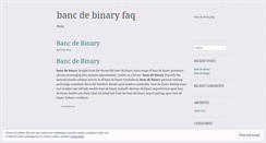 Desktop Screenshot of manager-c5.bancdebinaryfaq.wordpress.com