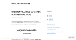 Desktop Screenshot of marcasepatentes.wordpress.com