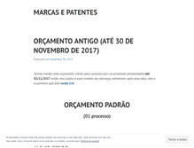 Tablet Screenshot of marcasepatentes.wordpress.com