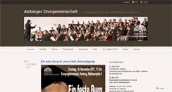 Desktop Screenshot of ambergerchorgemeinschaft.wordpress.com