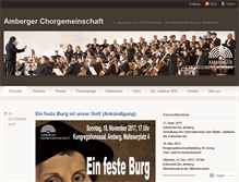 Tablet Screenshot of ambergerchorgemeinschaft.wordpress.com