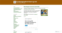 Desktop Screenshot of barnehagerom.wordpress.com