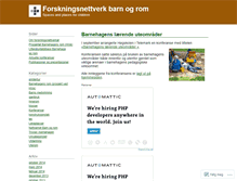 Tablet Screenshot of barnehagerom.wordpress.com