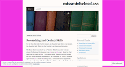 Desktop Screenshot of missmichelesclass.wordpress.com