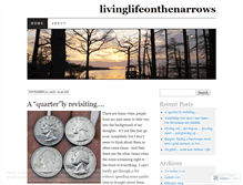 Tablet Screenshot of livinglifeonthenarrows.wordpress.com