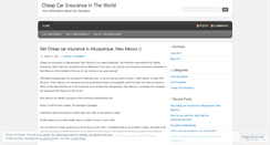 Desktop Screenshot of cheapcarinsurancev.wordpress.com