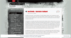 Desktop Screenshot of pragmocracy.wordpress.com