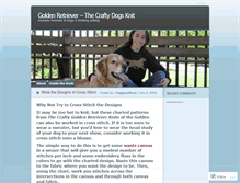 Tablet Screenshot of goldenretrievercraftydogsknit.wordpress.com