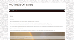 Desktop Screenshot of motherofrain.wordpress.com