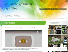 Tablet Screenshot of petconciergetampabay.wordpress.com