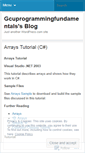 Mobile Screenshot of gcuprogrammingfundamentals.wordpress.com