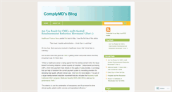Desktop Screenshot of complymd.wordpress.com