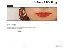 Tablet Screenshot of golnazak.wordpress.com