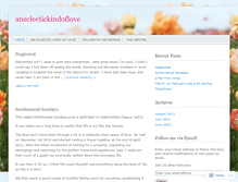 Tablet Screenshot of aneclectickindoflove.wordpress.com
