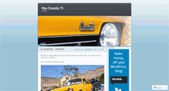 Desktop Screenshot of chevette.wordpress.com