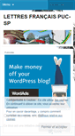 Mobile Screenshot of lettrespucfrancais.wordpress.com