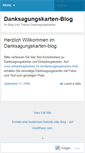 Mobile Screenshot of danksagungskarten.wordpress.com