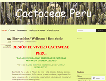 Tablet Screenshot of cactaceaeperu.wordpress.com