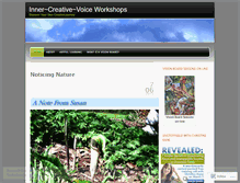 Tablet Screenshot of innercreativevoice.wordpress.com