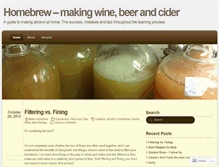 Tablet Screenshot of makehomebrew.wordpress.com