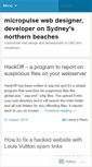 Mobile Screenshot of micropulse.wordpress.com