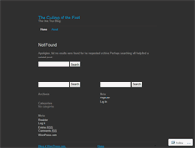 Tablet Screenshot of cullingthefold.wordpress.com