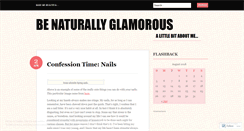 Desktop Screenshot of naturallyglam.wordpress.com