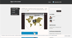 Desktop Screenshot of musicanswer.wordpress.com