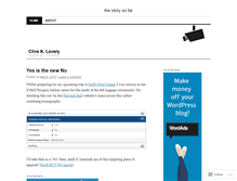 Tablet Screenshot of cklavery.wordpress.com