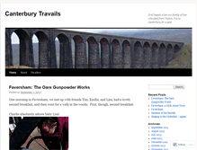 Tablet Screenshot of canterburytravails.wordpress.com