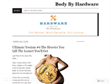 Tablet Screenshot of bodybyhardware.wordpress.com