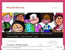 Tablet Screenshot of mundosinbarreras.wordpress.com