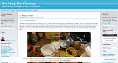 Desktop Screenshot of dishingupdisney.wordpress.com
