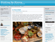 Tablet Screenshot of dishingupdisney.wordpress.com