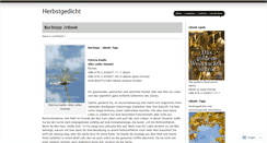 Desktop Screenshot of herbstgedicht.wordpress.com