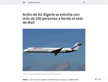 Tablet Screenshot of alertanews.wordpress.com