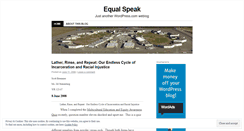 Desktop Screenshot of equalspeak.wordpress.com