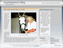 Tablet Screenshot of equinescience.wordpress.com