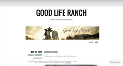 Desktop Screenshot of goodlifeprogress.wordpress.com