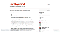 Desktop Screenshot of imbfbyuaicd.wordpress.com