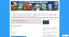 Desktop Screenshot of binweeviluniverse.wordpress.com