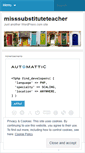 Mobile Screenshot of misssubstituteteacher.wordpress.com