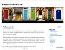 Tablet Screenshot of misssubstituteteacher.wordpress.com