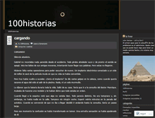 Tablet Screenshot of 100historias.wordpress.com