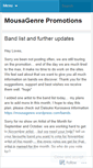 Mobile Screenshot of mousagenre.wordpress.com