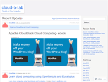 Tablet Screenshot of cloudblab.wordpress.com