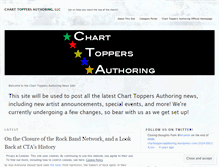 Tablet Screenshot of charttoppersauthoring.wordpress.com