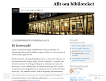 Tablet Screenshot of ombiblioteket.wordpress.com